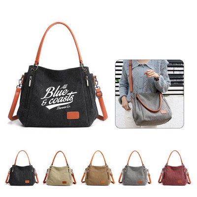 Casual Canvas Shoulder Tote Bag
