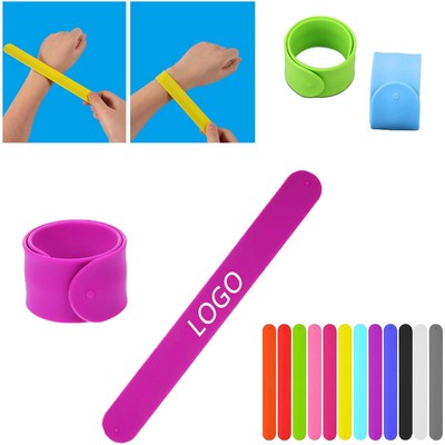 Silicone Slap Ring Bracelet Wristband