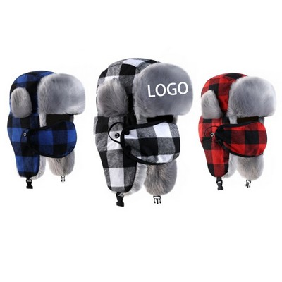 Unisex Winter Trapper Hat Trooper Hat with Mask