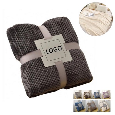 Plush Oversized Fleece Throw Blanket.