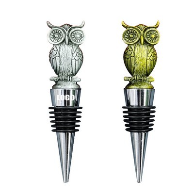 Alloy Owl Wine Stopper Cork