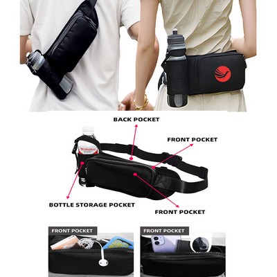 Sports Waist Bag and Water Bottle Holder