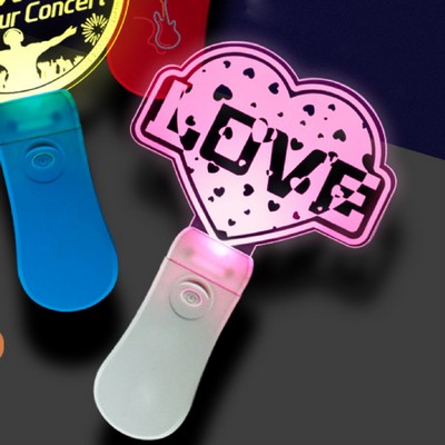 Love Heart Dark Party Luminous Stick Custom Handheld Glow Stick Acrylic - Multicolors Lights