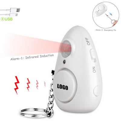 Rechargeable 2 in 1 Alarm w/Flashlight