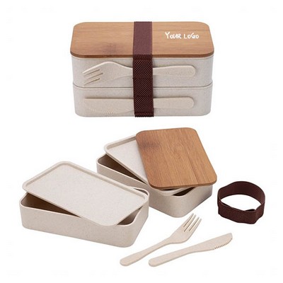 Savory Lunch Box Set With Elastic Band