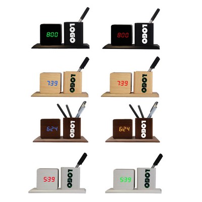 Desktop Office Electronic Led Pencil Clock