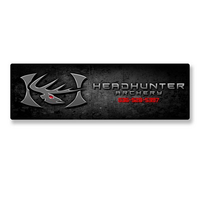 Decal On White Vinyl Material - Laminated For Extended Outdoor Use (9"X3.5")