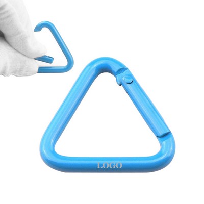 Triangular Aluminum Carabiner Compact and Lightweight Clip