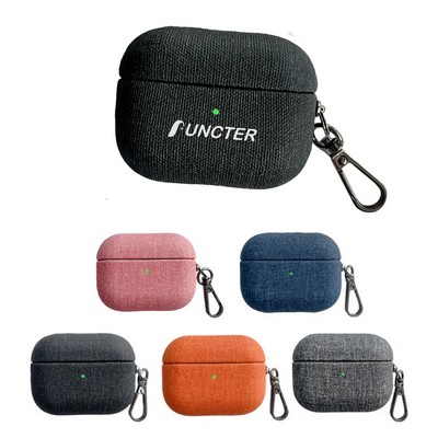 Denim PU Belt Buckle Headphone Protective Cover