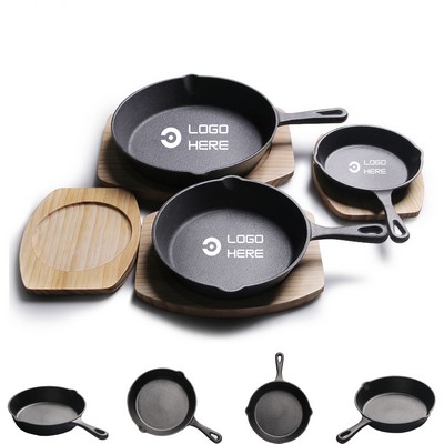 10.25-Inch Cast Iron Frying Pan with Teardrop Handle