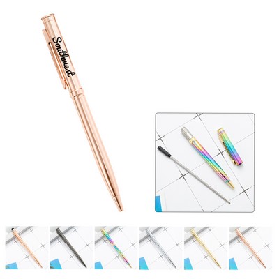 Slim Twisted Activated Metal Pen