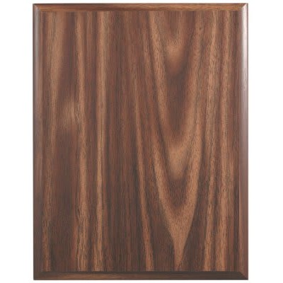 Walnut Finish Plaque with Cove Edge