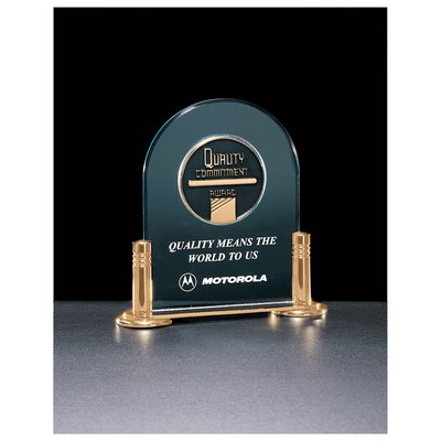 Jade Acrylic w/Gold-Plated Brass Base and 2.5" CAM Insert