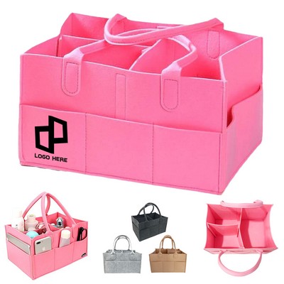 Baby Diaper Organizer Bags W/ Multi-Compartment