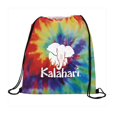 16"x 20" Cotton Drawstring Backpack with Full Color Print