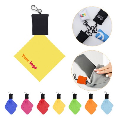 Microfiber Cleaning Cloth With Carabiner