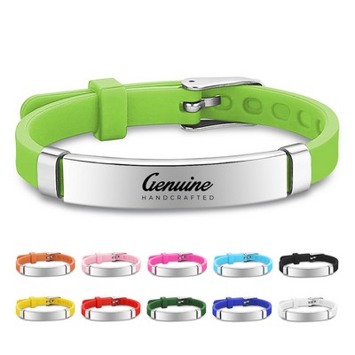 Silicone Titanium Wristbandt