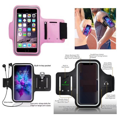 Promotek iBank® Running Sport Armband compatible with iPhone 16, Galaxy Phones & More