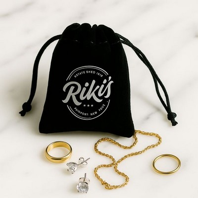 Drawstring Jewelry Bag)4.7"W x 5.9"H)