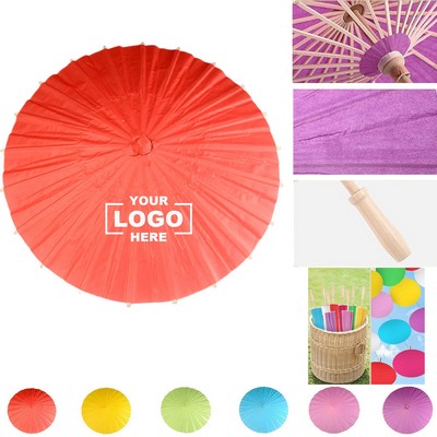 Handcrafted Oiled Paper Umbrella.