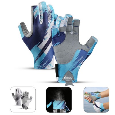 Sun Shield Half-Finger Gloves with UPF 50+ Protection
