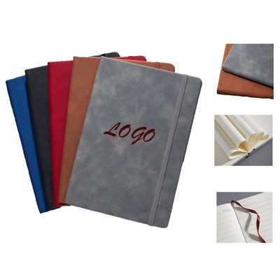 A5 Strap Pen Loop Business PU Leather Notebook