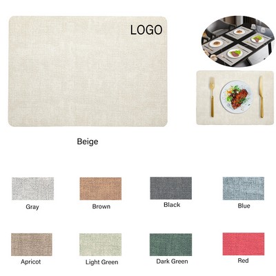 Square Leather Double-Side Placemat