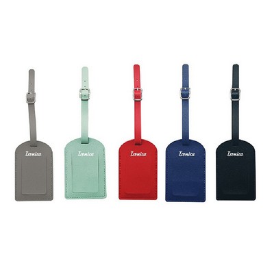 Soft PU Leather Luggage Tag