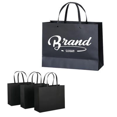 Heavy Duty Kraft Paper Boutique Gift Bags With Handles