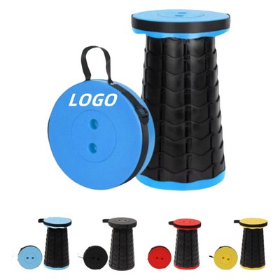 Foldable Telescoping Stool Retractable Collapsible Camping Stool
