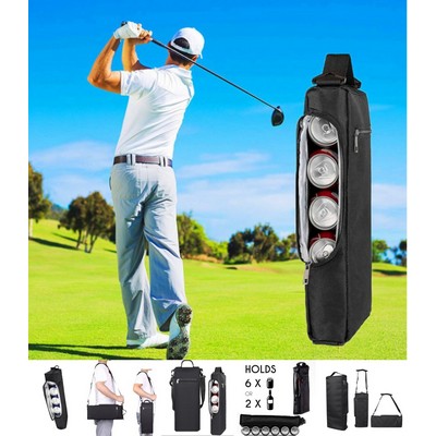 6 Can Golf Insulated Beer Can Cooler Bag