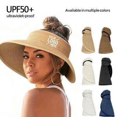 Foldable Wide Brim Sun Straw Hat