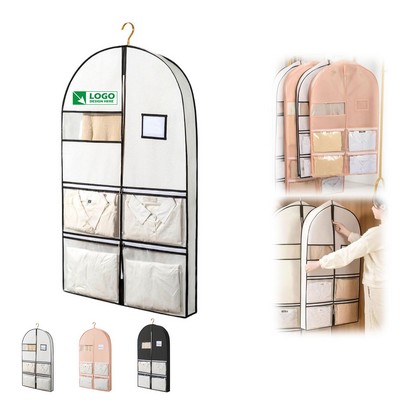 Space Saving Hanging Garment Bag Self Compression Zipper