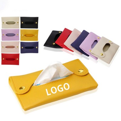 Portable Leather Tissue Holder