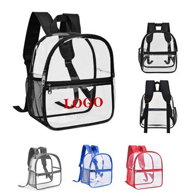 Clear PVC Security Backpack with Multiple Pockets