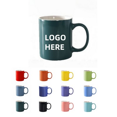 11 Oz. Glossy Glazed Ceramic Milk Cup