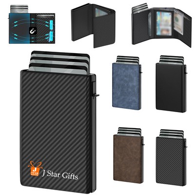 RFID Blocking Wallet Pop up Card Holder