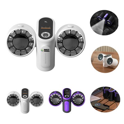 Portable Waist Fan With Mobile Power And Flashlight