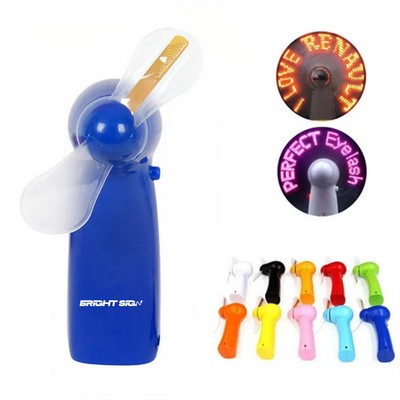 LED-Programmable Message Hand-Held Fan