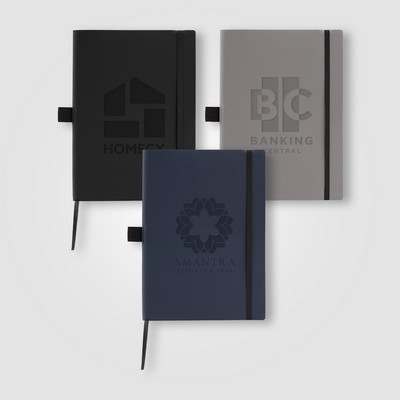 Hemingway Recycled Soft Cover Journal - A5 5.5" x 8.3" - Deboss