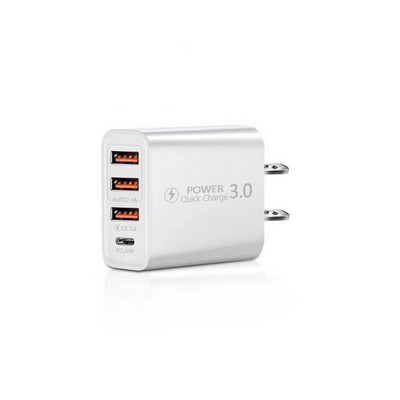 4 Port USB Wall Charger Block
