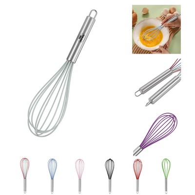 12" Stainless Steel Handle Silicone Whisk