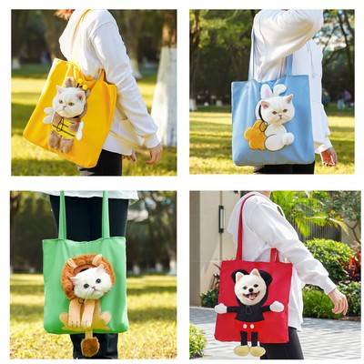 Lovely Pet Canvas Carrier Bag