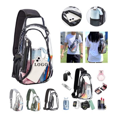 Transparent PVC Crossbody Shoulder Bag