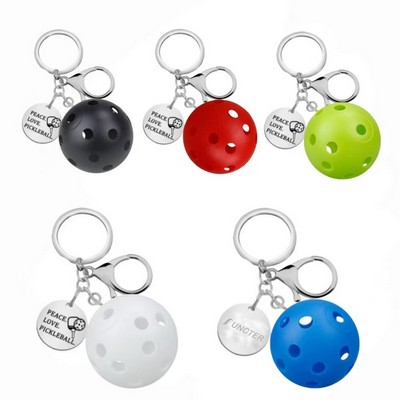 Mini Pickleball Keychain Luggage Tags