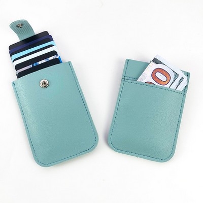 Multi-Slot Leather Card Case