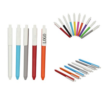 Retractable plastic ballpoint pen