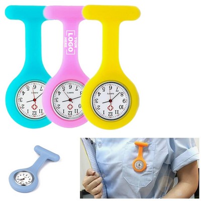 Portable Nurse Clock Paramedic Medical Brooch Fob Watch
