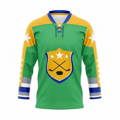 Men'S Ice Hockey Jersey With Lace Collar
