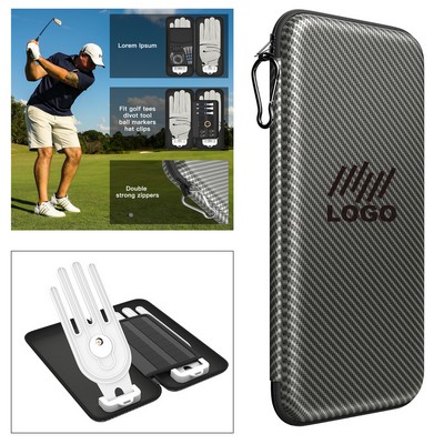 Golf Glove Holder Case with Glove Shaper
